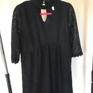 Black Babydoll Long Sleeve Xhilaration Dress